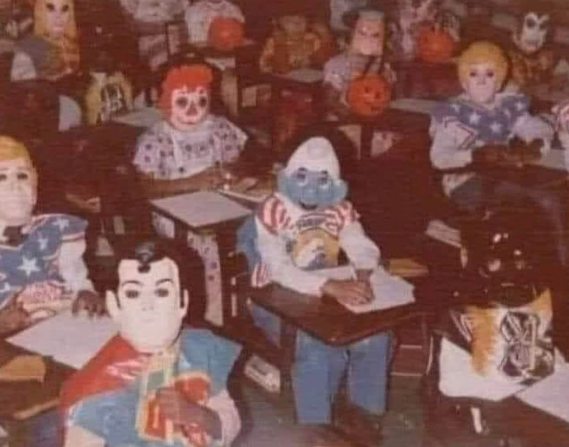 80s halloween classroom